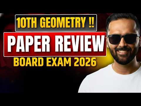 🔴 LIVE —40/40 का Paper Same to Same आया !! 10th Geometry Review !!| |Board Exam 2026