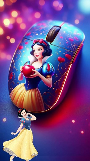 Disney Princess Themed Computer Mouse with Click Sound