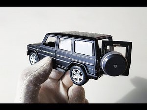 Про машинки. Гелендваген распаковка и обзор модельки машины Mercedes-Benz G 500.