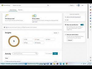 Clear Bing Chat AI search history