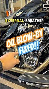 External Breather Installed on My Harley 🔧 | Watch Full Video! #harleydavidsonmotorcycle #shorts
