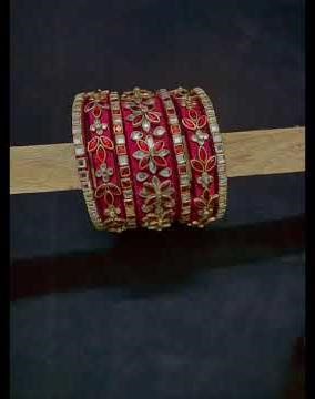 Vibrant Color Thread Bangles | Handmade Design for Festive Looks 💫