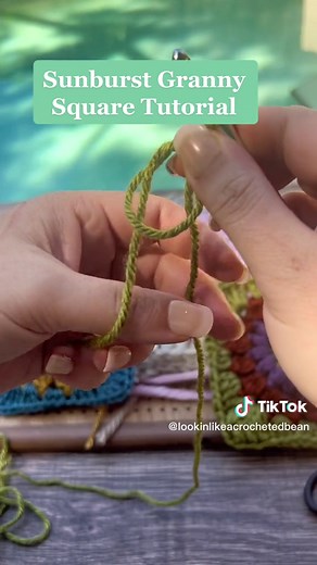 Sunburst Granny Square Crochet Tutorial: Beginner Friendly!