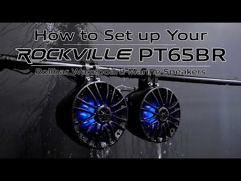 HOW TO Set Up Your Rockville PT65BR 6.5" Powered Bluetooth LED Tower Speakers For ATVs, UTVs, & RZRs