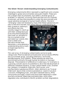 Emerging Contaminents Worksheet for SubPlan & Homework