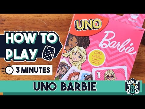 How to Play UNO Barbie in 3 Minutes (Uno + Barbie Card Game Rules)