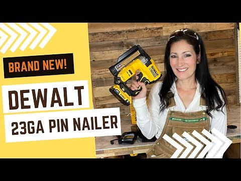 BRAND NEW! DeWalt Cordless 23GA Pin Nailer DCN623 Review 1st Look