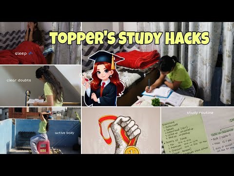 16 TOPPER'S STUDY HACKS🏆|Topper Study Routine+Tips💯#school #topper #exam #boardexam #studyhacks