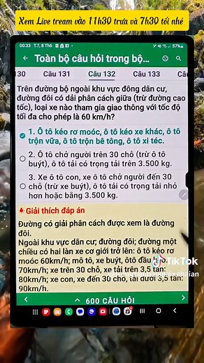 Mẹo học 600 câu lý thuyết bằng lái B1-B2-C-D-E-F