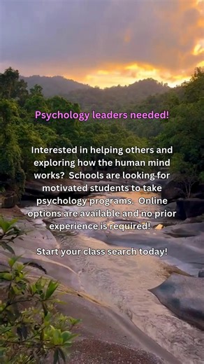 Want to take Psychology classes? Schools are now accepting new students. Click to see classes. 💻100% Online Options Available ✅Flexible Schedules 🧠No Prior Experience Required 👩‍🎓300 Accredited Programs | Psychology Mindset