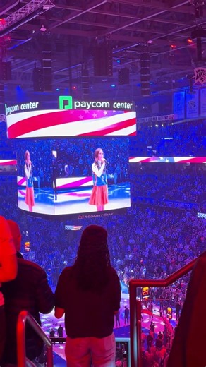 #okc #nationalanthem OKC Thunder Game vs Philadelphia 76ers