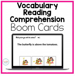 Vocabulary Reading Comprehension Interactive Boom Cards