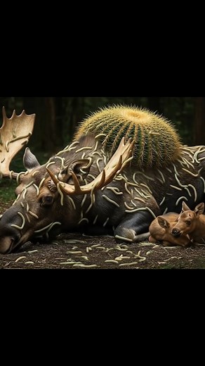 Unbelievable Animal Rescue: Moose Saved from Infestation | Rainbow after the storm