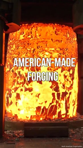🔥HOT STUFF🔥 Get a behind-the-scenes look at North American Forgemasters in New Castle, PA. This 420,000 pound ingot (at more than 2,200 degrees Fahrenheit) gets shaped by a 10,000 ton forge press. American-made forging capabilities like this can be scaled up to meet new reactor deployment rates for the 2030s and beyond. 🇺🇸 | U.S. Department of Energy Office of Nuclear Energy