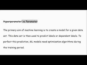What are hyperparameters vs parameters? hyperparameters vs parameters explained