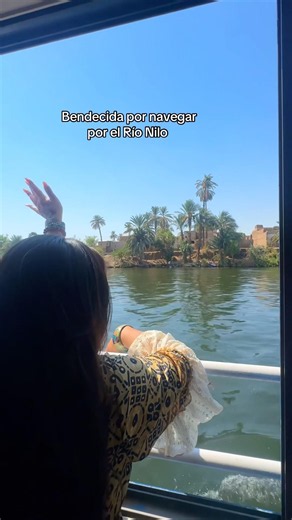 Nunca creí navegar por el río Nilo 🥹 #rionilo #egypt #viajesporelmundo
