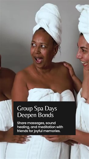 Group spa days are more than just relaxation—they're moments where bonds deepen and joyful memories blossom. Imagine sharing soothing massages, calming sound healing, and peaceful meditation sessions with your closest friends or family, all in our tranquil Guildford sanctuary. Our award-winning therapists personalise every experience to nurture your well-being and connection. Whether it's a hen party, a family treat, or a special catch-up, let us help you create moments of calm and joy together.
