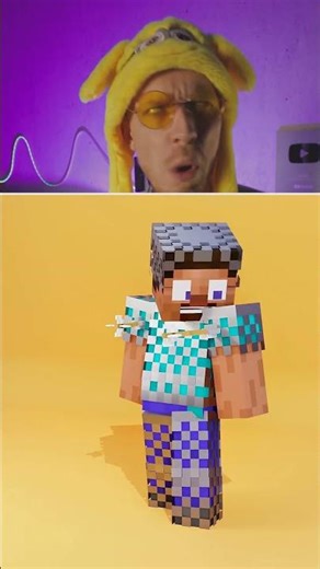 Sound effects of [Minecraft] Minecraft Steve vs Armor Test 3 💀🔥 Satisfying Fluid Animation