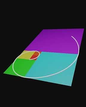 3D Fibonacci Spiral #animation #fibonacci #blender #geometry #fibonaccisequence