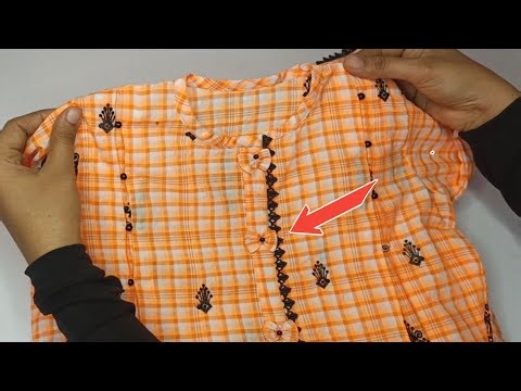 Baby Frock Button Style Bow Design | Step by Step Bow Making