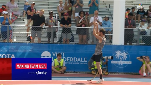 79K views · 1.2K reactions | Jarryd Wallace sets a new American record at #ParaTrials24 in the men's long jump T64  : Peacock TV #MTUSA | Team USA | Facebook
