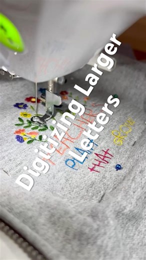 Larger letters #digitization #embroidery #digitize #embroiderydesign #embroiderydigitizing