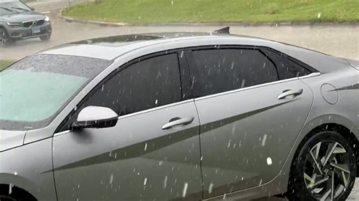 Hail pelts homes across the Midwest