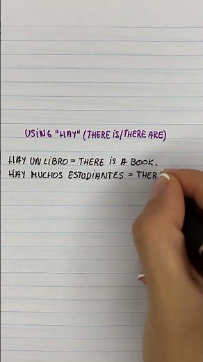 Using “Hay” in Spanish (There is / There are)