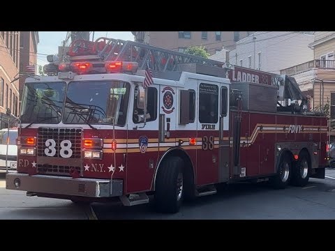 FDNY Engine 88 & Ladder 38 Responding