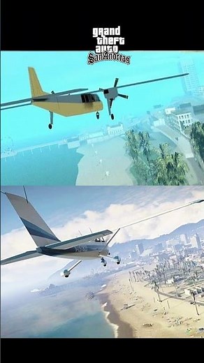 GTA San Andreas vs GTA 5 Graphics Comparison 😱 #gta5 #gta6 #gta