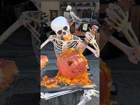 Pumpkin Carving Skeleton Build