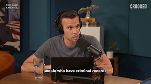 2.8K views · 64 reactions | As a convicted felon, Trump is not allowed to be in contact with other people who have criminal records. Considering that’s a lot of his circle, it’s going to be pretty hard for him to run a campaign or staff a White House. New pod: go.crooked.com/Zi1BNU | Pod Save America | Facebook