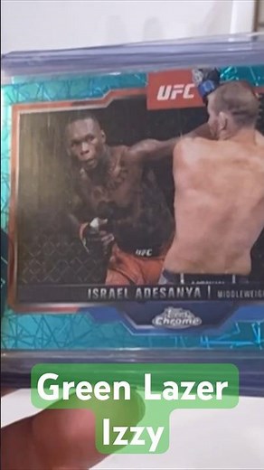 Izzy Green Lazer /199! UFC Chrome 2025! #ufc #wwe #mma #sportscards #unboxing