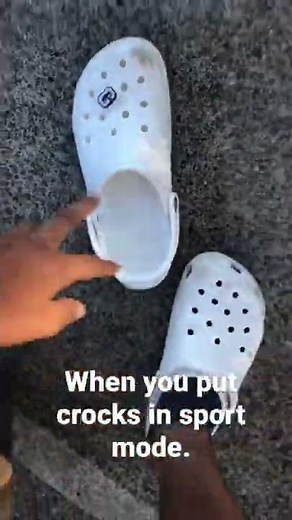 When you put crocks in sport mode. Btw I run a 3 minute mile.