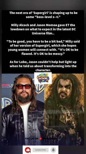 New supergirl era loading… 👀🦸‍♀️#supergirl#millyalcock #jasonmomoa#dc#youtubeshorts #movies#filmnews