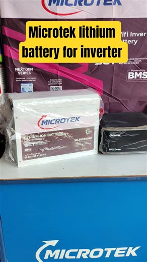 Microtek lithium battery for inverter 100A.H |#Short