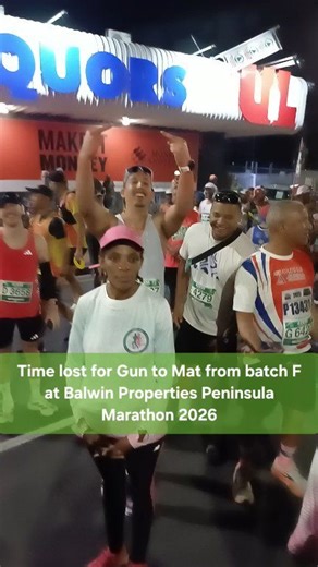 #WackyWednesday #SlowRunnersMatters Time lost for Gun to Mat from Batch F at Balwin Run Series Peninsula Marathon 2026 🤣 Celtic Harriers Club For the ❤️ of 🏃! Let 🏃 take you places 😎! #ChongAir #RunStrong #NonEliteRunning #HaveAGoodTime #FitnessAndHealth #FitnessAndFriends #RecreationalRunning | ChongAir