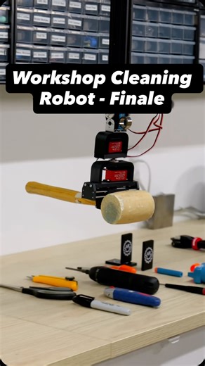 JBV on Instagram: "Shop Cleaning Robot - Part 4 ••• Building a robot to clean my workbench for me! The full video is already live, check the link in my bio if you are interested! ••• #robotics #mechanicalengineering #engineering #robot #workinprogress"