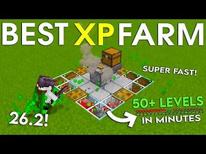 NEW UPDATED Minecraft 26.2 XP FARM Tutorial | 50 Levels in Minutes Super Fast