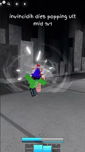 gojo ult vs base gojo jjs #jjk #jjs #jujutsushenanigans #jujutsukaisen #roblox