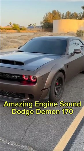 Amazing Engine Sound Dodge Demon 170 #supercars
