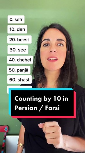 Counting by Ten in Persian/Farsi | Learn to Count 1 to 10