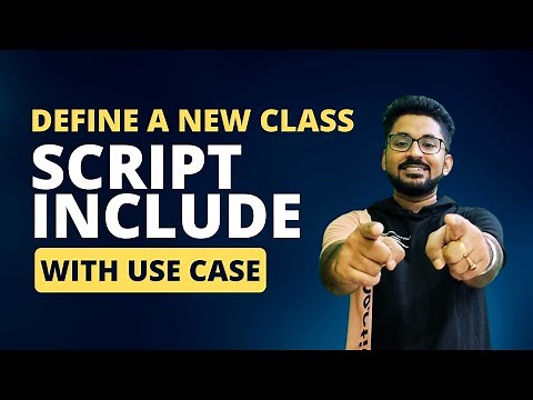 Define a new Class Script Include (use case)