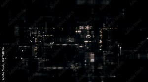 Futuristic screen display matrix, hi-tech digital data telemetry with encrypted numbers, display dynamic background for computer desktop screen display format Stock Video