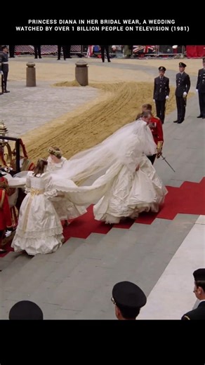 A wedding watched by over 1 billion people on television ✨❤️ #fashion #diana #wedding #dress #shorts