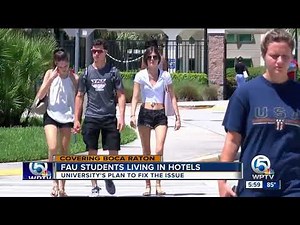 Dozens of FAU students living in hotel after campus housing reaches capacity
