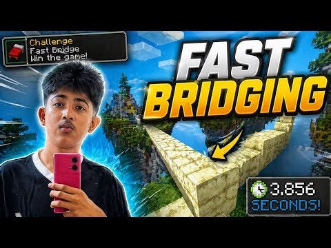Minecraft FAST BRIDGING Tutorial 😳 | Bedwars Insane Speed (Noob ➝ Pro Guide)