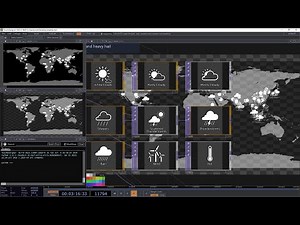 World Map Data Visualization(weather forecast) with Web Client DAT(open-meteo api) in TouchDesigner