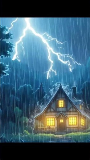 ASMR Relaxing Rainy Night Loop | Gentle Thunder Sounds for Sleep & Study #asmr #relaxing