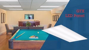 Lithonia Lighting GTX 2x4 LED Flat Panel Light, 2 ft. x 4 ft. LED Light Panel, Ceiling Lighting Fixture for Shop Lighting, Back Lit, 5000 Lumens, 4000K Cool White, A12 Prismatic Lens, White